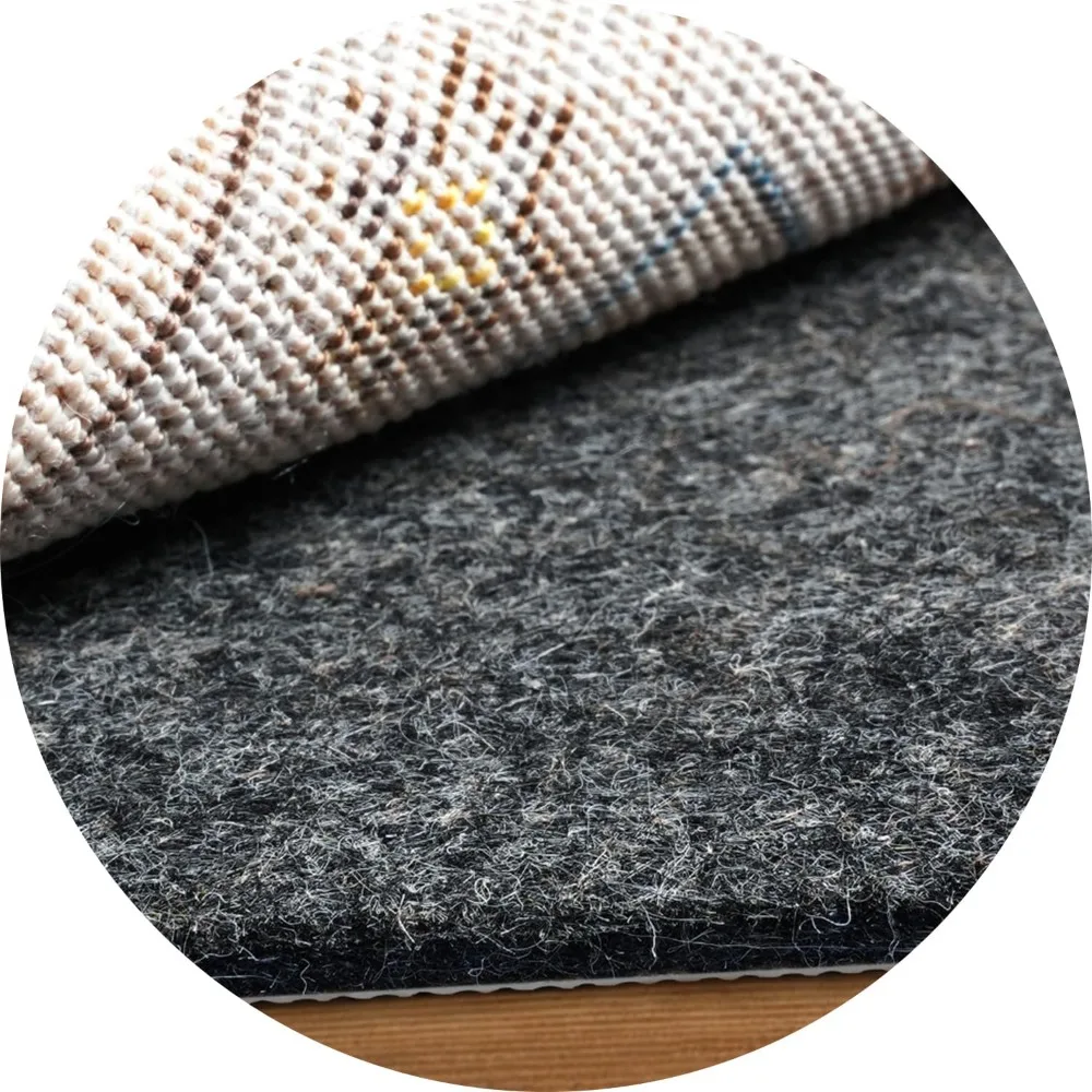 

BAGAIL Felt and Natural Rubber Backing Rug Pads 1/4” Thick, Round 8 Ft Non Slip Carpet Gripper Keep Rugs in Place, Under Area Ru