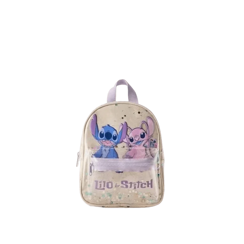 Disney Stitch Backpack Cute Cartoon Angel Girl&Child Kindergarten Knapsack New Fashion Co Branding Shoulders Bag Kawaii Gifts