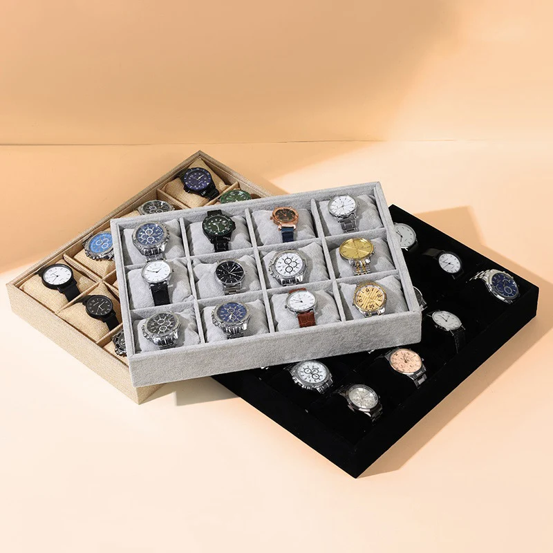High Quality Luxury Velvet Jewelry Display Bracelet Watch Organizer Tray Bangle With Pillow Cushion