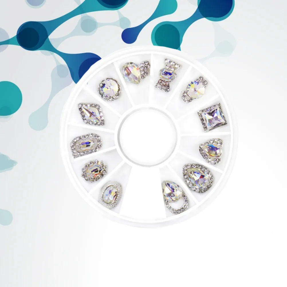 

1Pack Nail Art Rhinestones DIY Decoration Kit for Glamorous Nails Easy Application on Nails Phone Glass Home Nail Patches