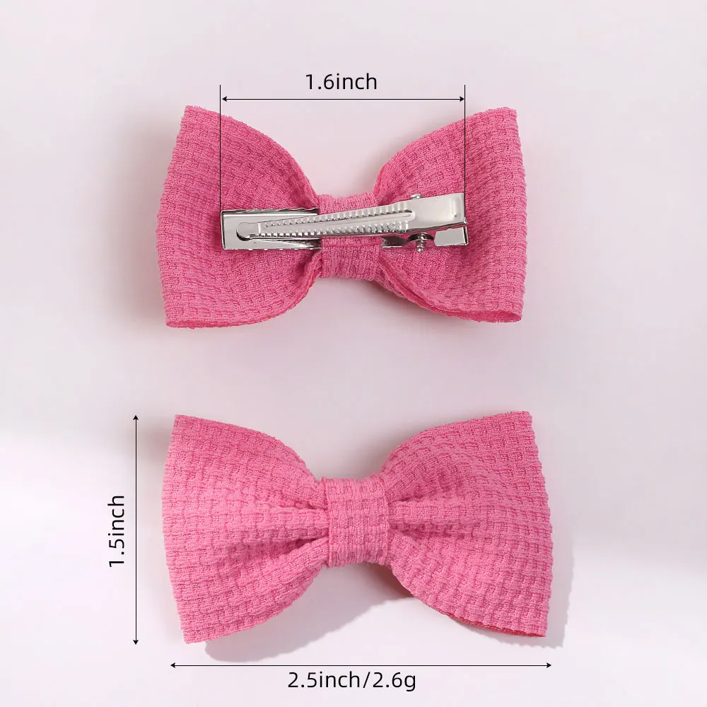 10 Teile/satz Mode Bögen Hairgripes Baumwolle Stickerei Haar Bogen Haar Clip für Süße Mädchen Kinder Schöne Haarnadeln Headwear Sets Geschenk – Detail 13