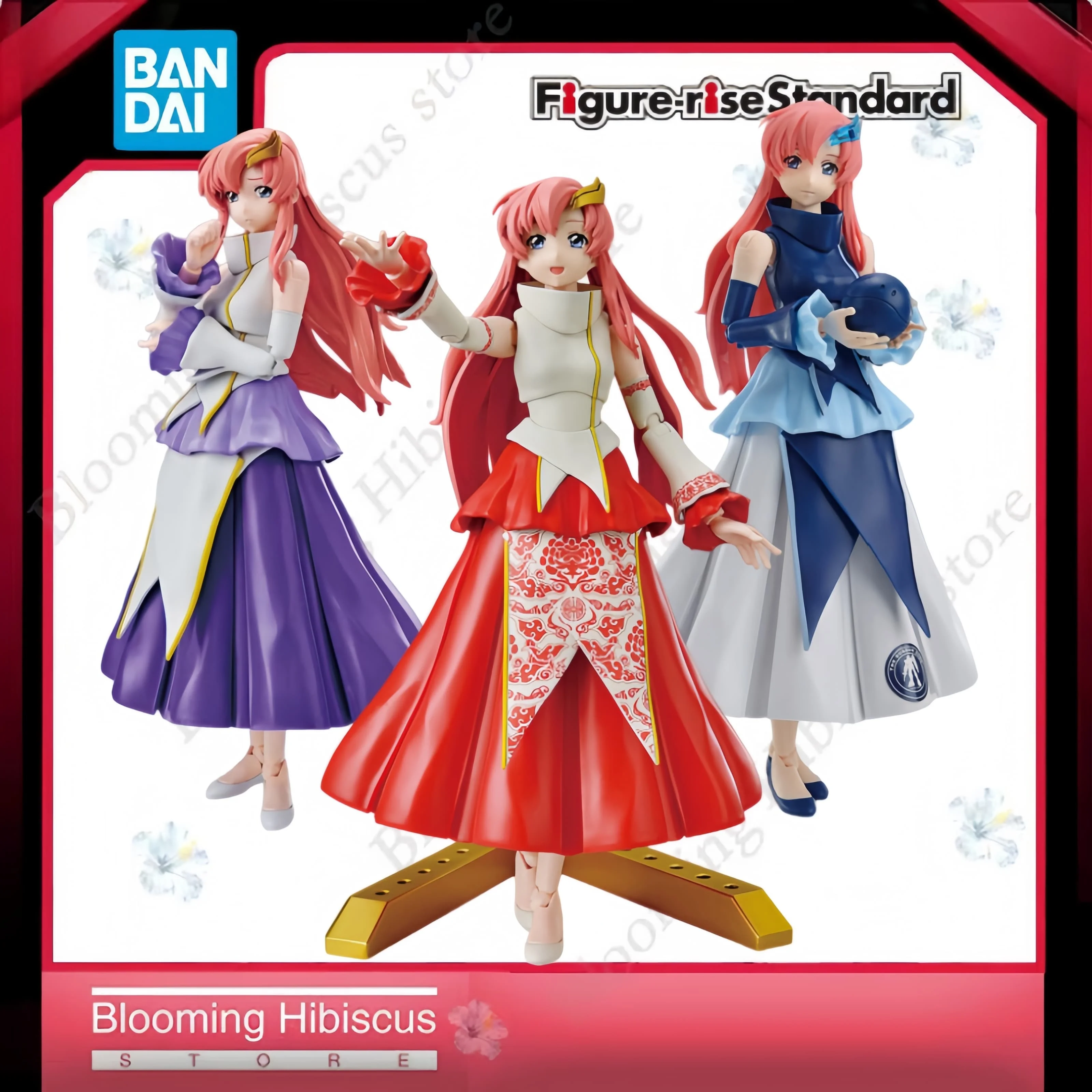 

Bandai FRS Lacus Clyne Anime Gundam SEED Original Collectible Assembly Action Figure Model Kit Toys Model Gifts 3 Versions