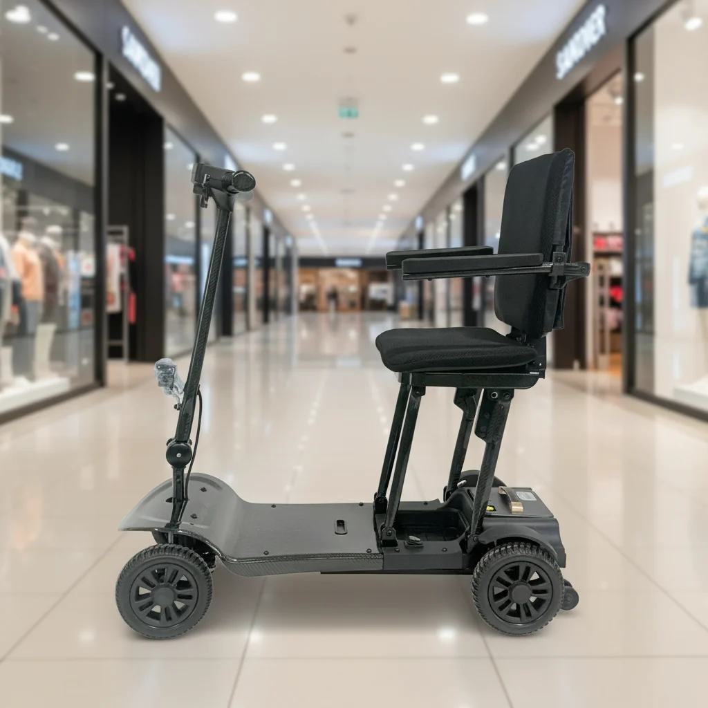 Electric Scooter for Disabled Adults Foldable Design 200W Motor Rehabilitation Therapy Supplies