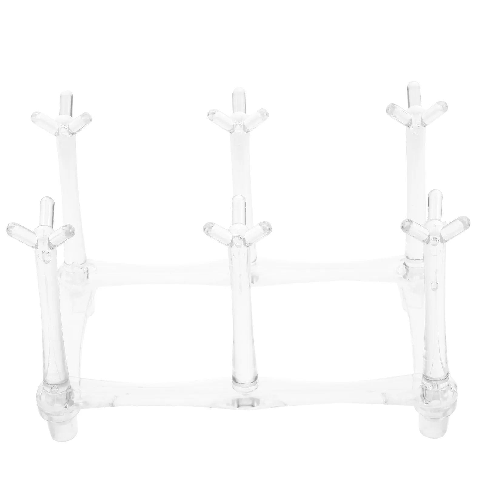 Minimalist Acrylic Cup Drying Rack Coffee Cup Tree Mug Display Stand Household Kitchen Organizer Countertop Glassware Drainer