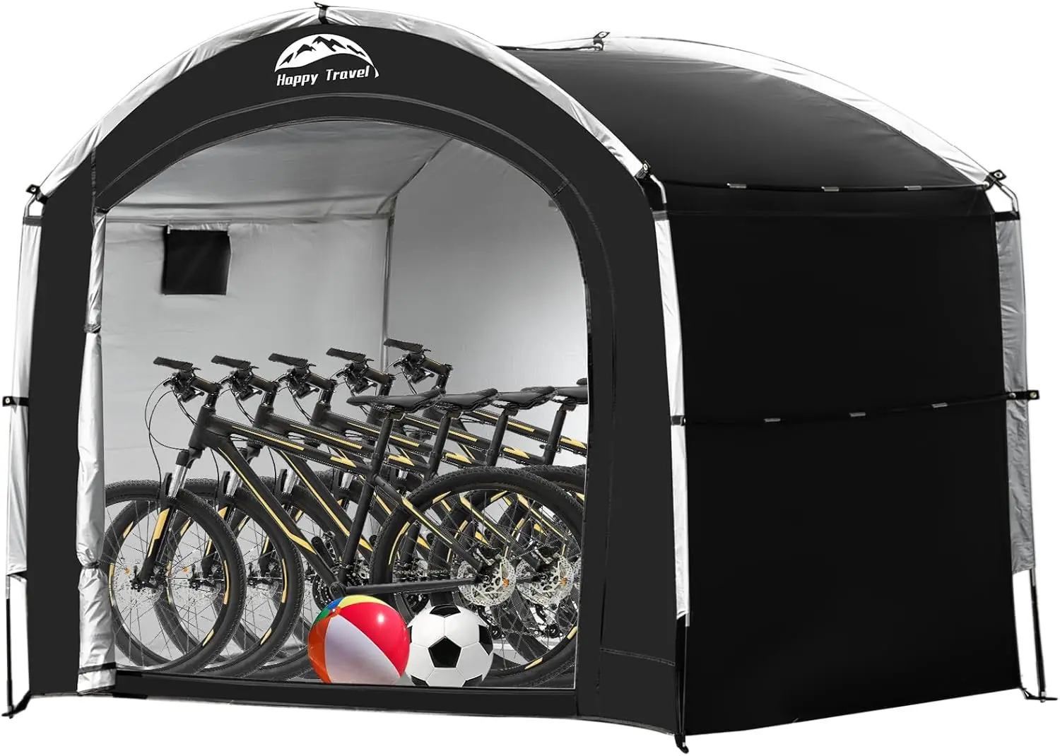 Tenda portaoggetti per bici da esterno impermeabile per biciclette riparo con finestra per 2/4/6/8 esterno portatile