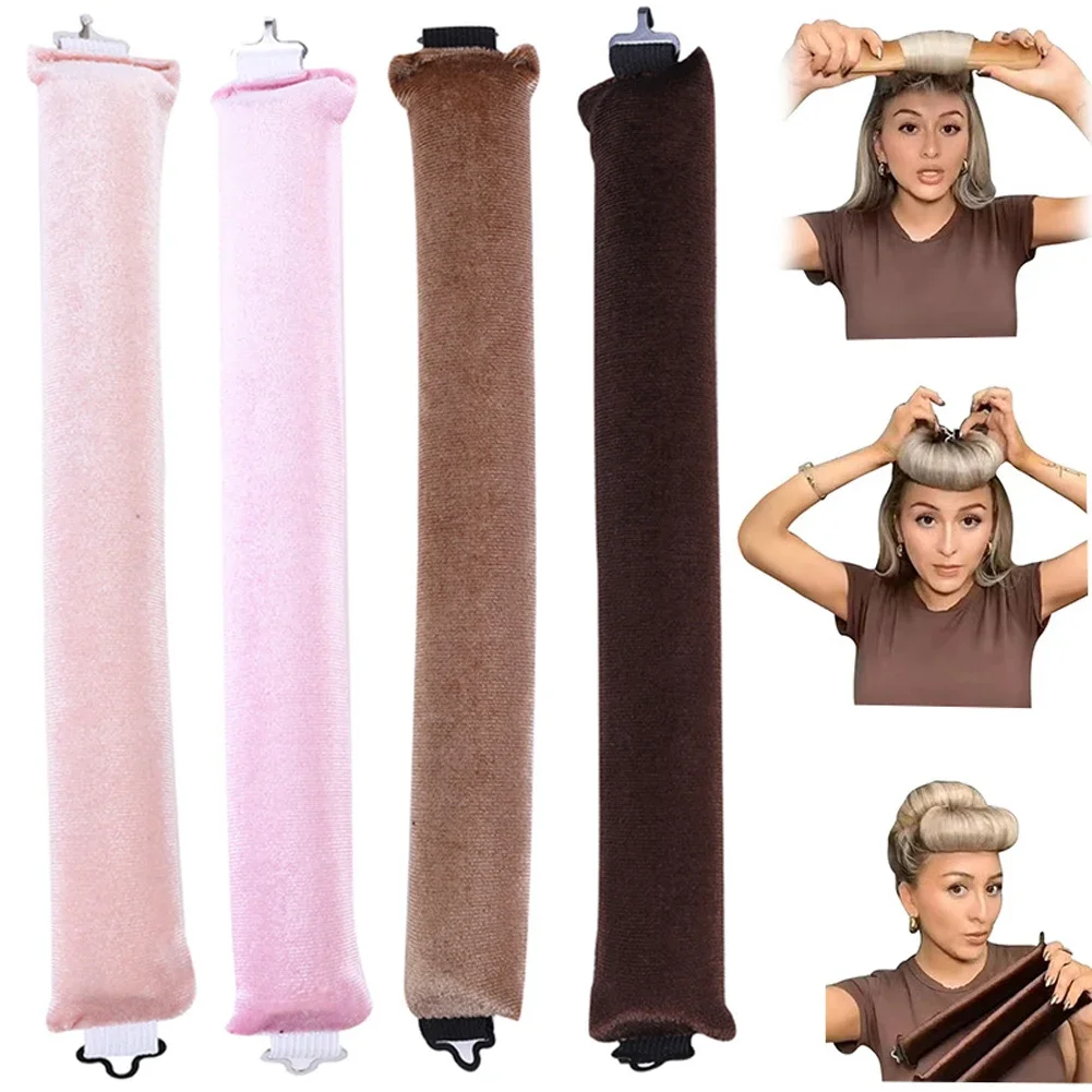 Плойка для завивки без тепла, повязка на голову, Плойка для завивки волос без нагрева, ролики для волос, мягкие гибкие штанги для сна с крючком, инструменты для укладки волос