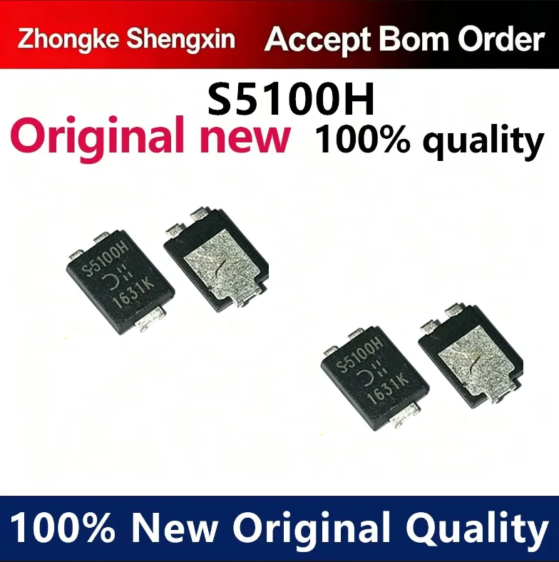 （5pcs-100pcs）Brand new imported PDS5100H-13 Schottky diode chip S5100H 5A/100V genuine