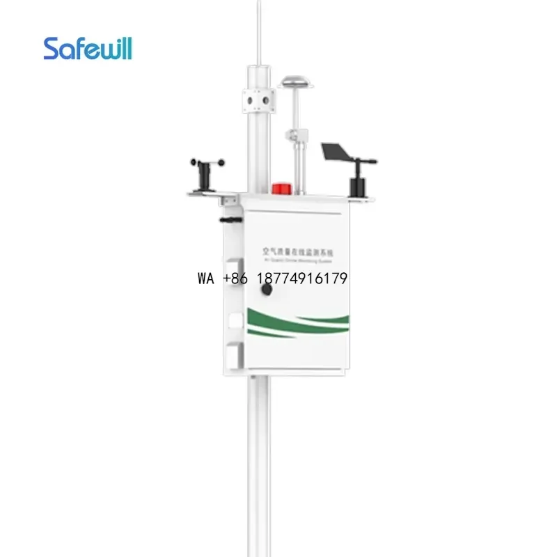 wmwmnu Safewill ES80A-Y8 Micro Weather Station Ambient Temperature Humidity Wind Rainfall Sensor Customizable