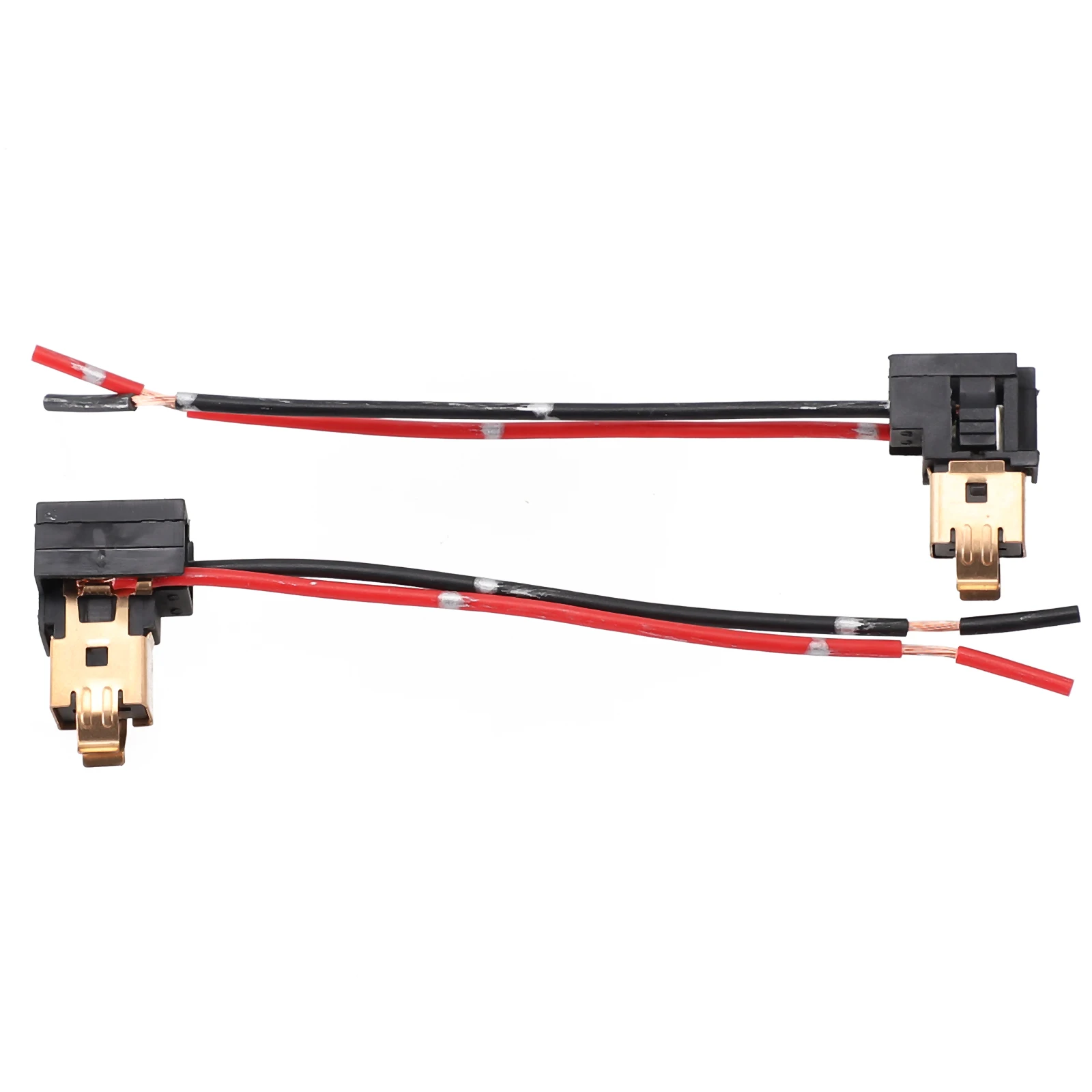 Pair of H1 H3 Socket Wiring Harness Adapters for Automotive LED Headlights with 12V Power Source Compatibility