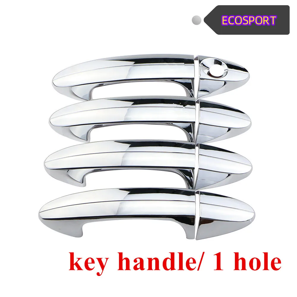

8 шт./компл. хромированная крышка дверной ручки из АБС-пластика для Ford Fiesta Ecosport 2013 2014 2015 2016 2017 2018 2019 2020 аксессуары