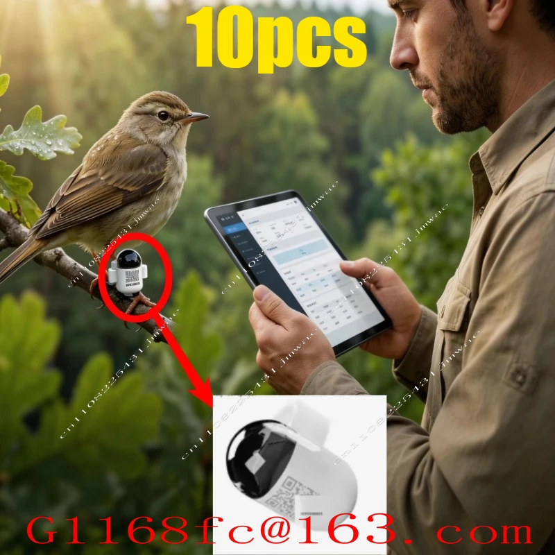 Mini Real-Time GPS  Locator Waterproof Pigeon Ring 4G Network GSM Android IOS Trajectory Locator Made Durable Plastic LBS