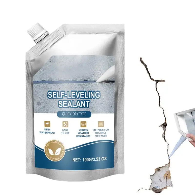 Cement Crack Filler Self-Leveling High Elasticity Cement Crack Filler Crack Sealant For Driveway Walkway Patio Waterproof