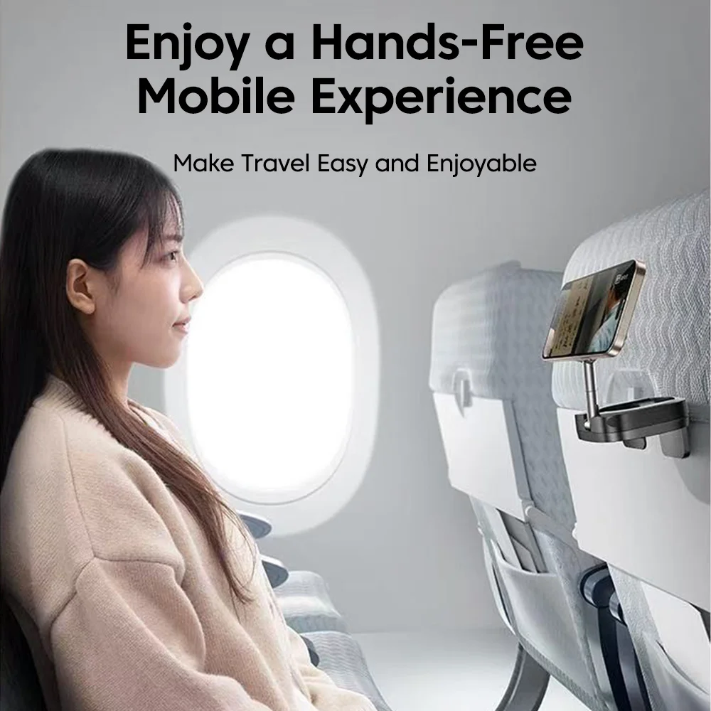 Magnetic Phone Holder Foldable 720° Rotation Stand for iPhone DUO 18 17 16 15 Travel Clip Desk Mount For Magsafe