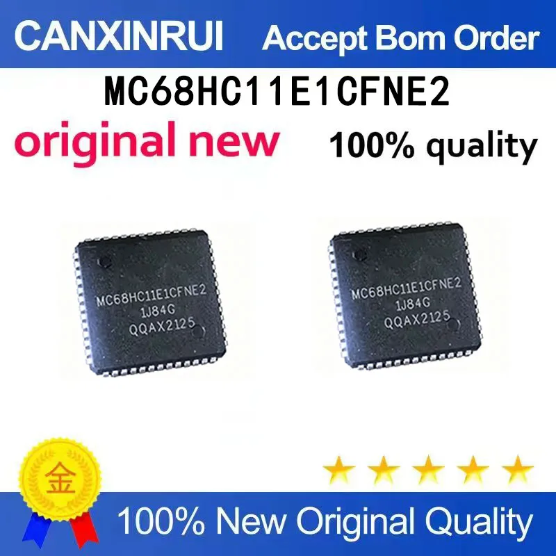 (5pcs-100pcs）Brand new original MC68HC11E1CFNE2 PLCC52 spot chip IC