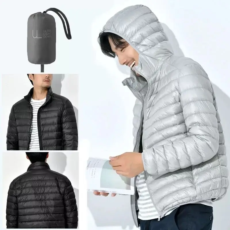 Off-season Clearance Light Thin Down Jackets Stand-up Collar Ultra-light and Slimming Down Short Men's Jackets for Young People