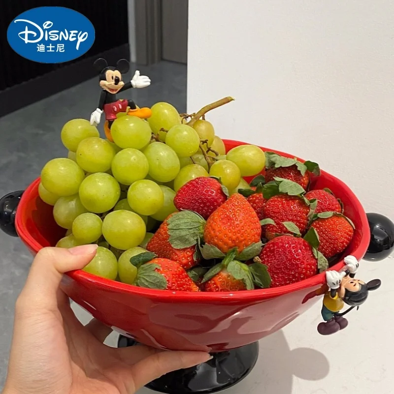 

Disney Cartoon Mickey Sute Compote Fruit Bowl Vintage Ceramic Home Decoration Gift Box Birthday Gift