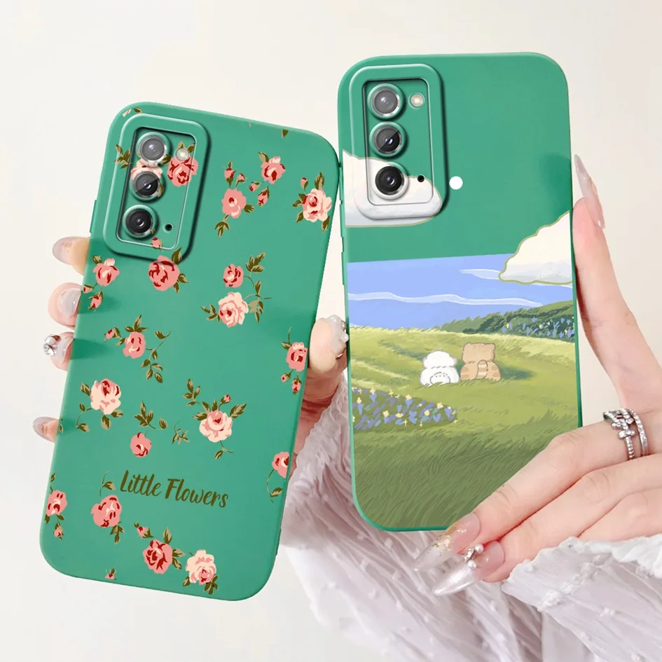 For Samsung Galaxy Note 20 Ultra Case SM-N985F Cute Cartoon Shockproof Silicone Bumper For Samsung Note 20 5G Note20 Ultra Cover