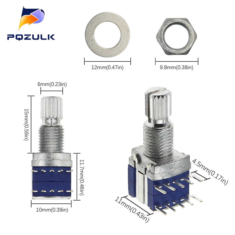 5PCS RS1010 Plum Shaft 15MM Band Rotary Gear Change Switch 1Pole 2 1Pole 3Position 1Pole 4 1Pole 5 2 Pole 2 Position