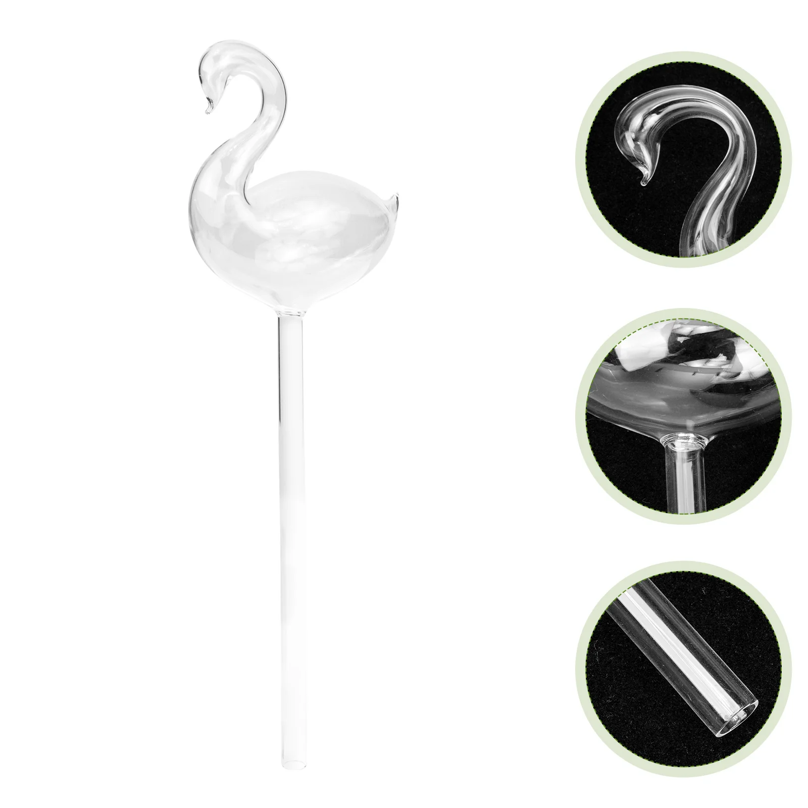 

Automatic Swan Shape Plant Watering Device Transparent Glass Self Watering Bulb Garden Irrigation Tool for Houseplants