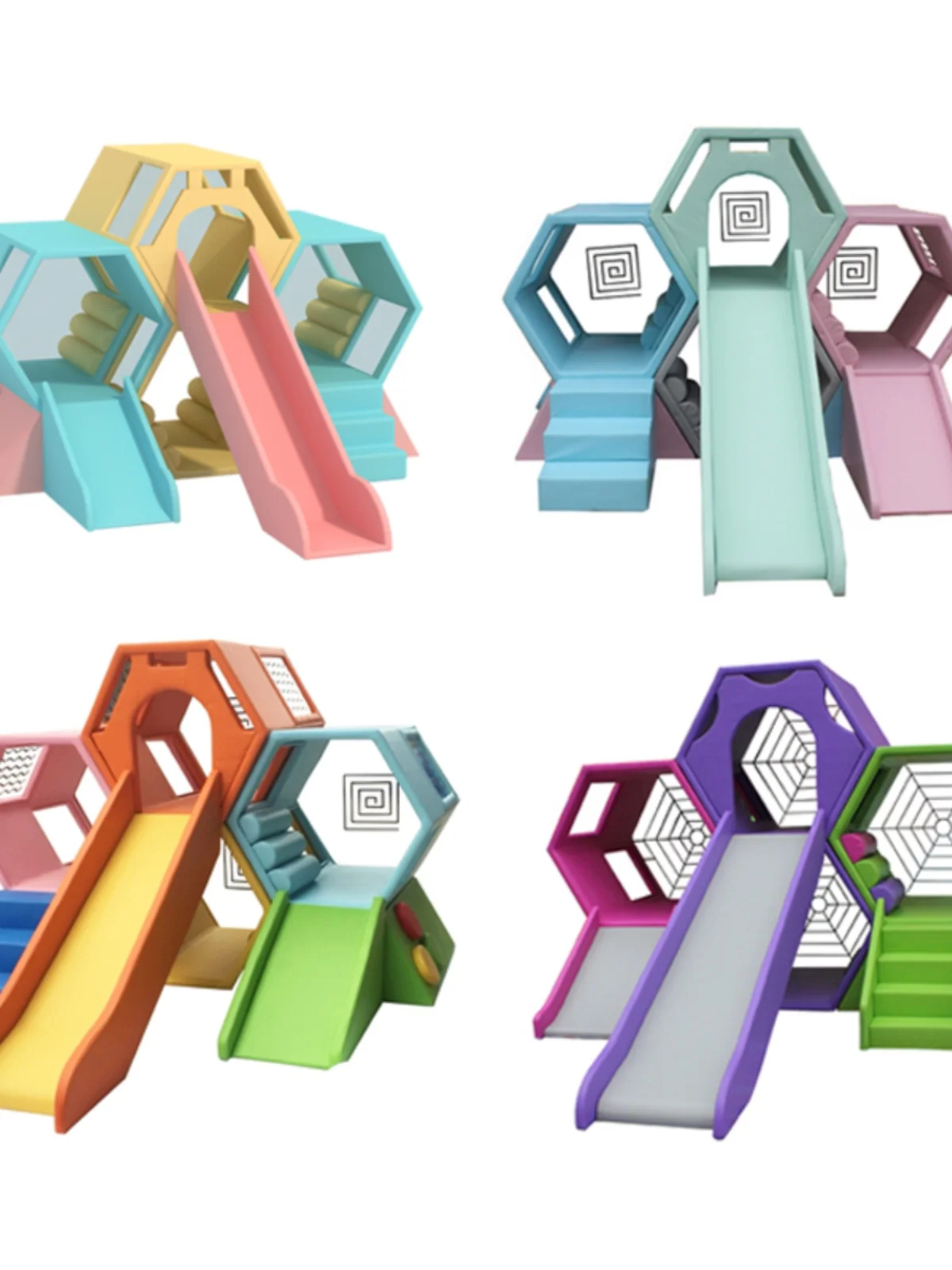 Early Education Center Honeycomb Slide Indoor Soft Bag Children's Climbing Combination Sensory Integration Training Slide