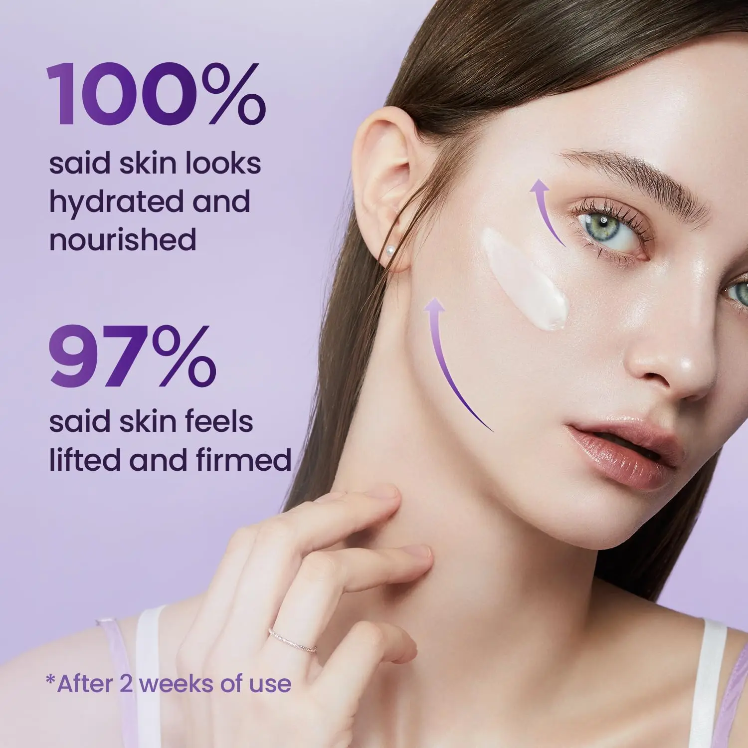 Polypeptide Anti-Wrinkle Firming Face Cream Deep Hydration Brighten Dull Skin Minimize Fine Lines Moisturizing Day Night Cream