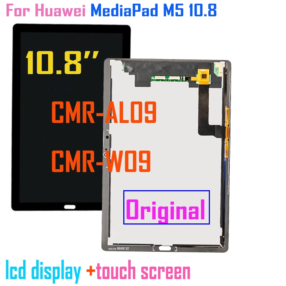 Imagem -05 - para Huawei Mediapad m5 Lite 10.1 Lte Bah2-l09 Bah2-w19 m5 Lite 10.8 Bah2-l09c Cmr-al09 Lcd Display Touch Screen Assembly