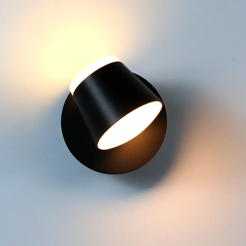 Rotatable LED Wall Lamp Modern Light Fixture Decorative Bedside Reading Lamp for Living Room Balcony Lighting Adjustable Angle