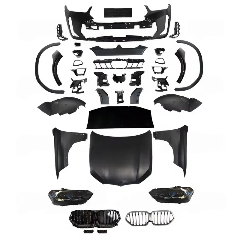 X6 E71 2008-2014year Upgrade to 2024year X6 G06 Lci M-tech Sport Style Body Kit Without Rear View Mirror and Side Skirt