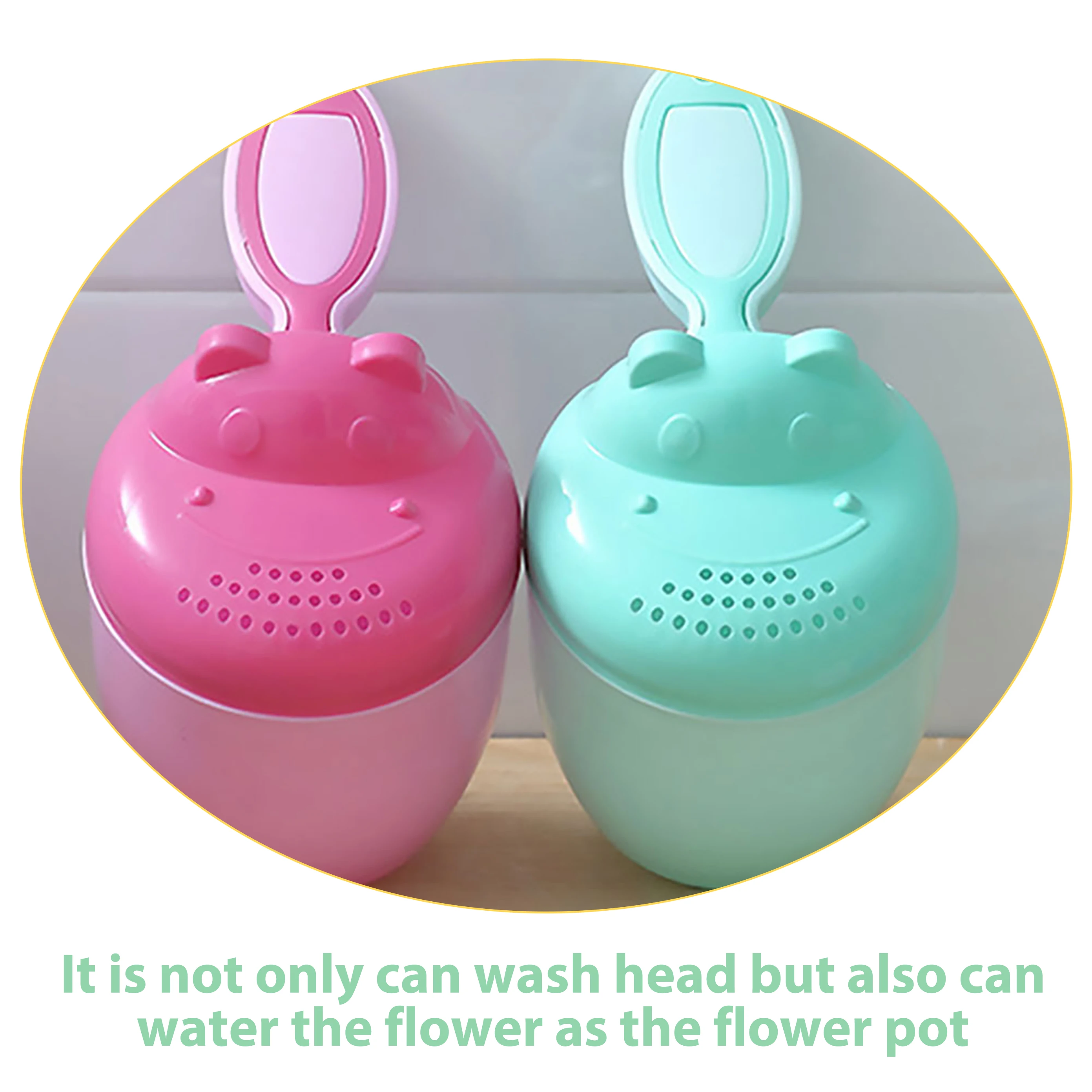 

4pcs Children's Washing Cartoon Shampoo Cup Cup Portable Baby Shampoo Cartoon Hair Rinser PP Travel Bath Toy