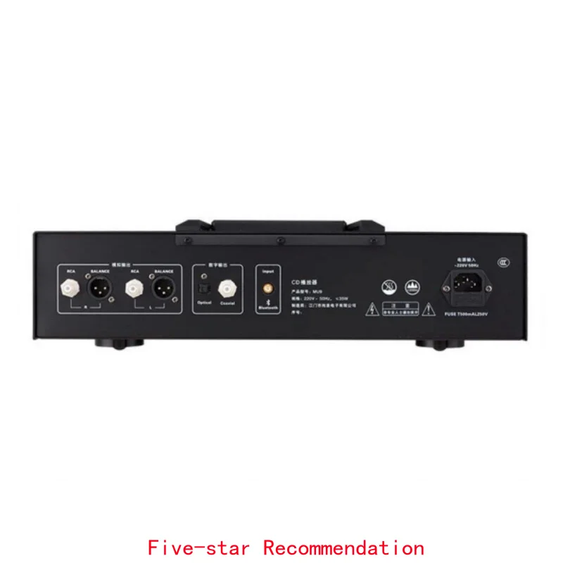 Musicnote CD-MU9 Tube CD Player, 6H3 Vacuum Tube Balanced Output, Dual ES9018K2M DAC, Bt 5.0 LDAC, HiFi Audiophile CD Transport