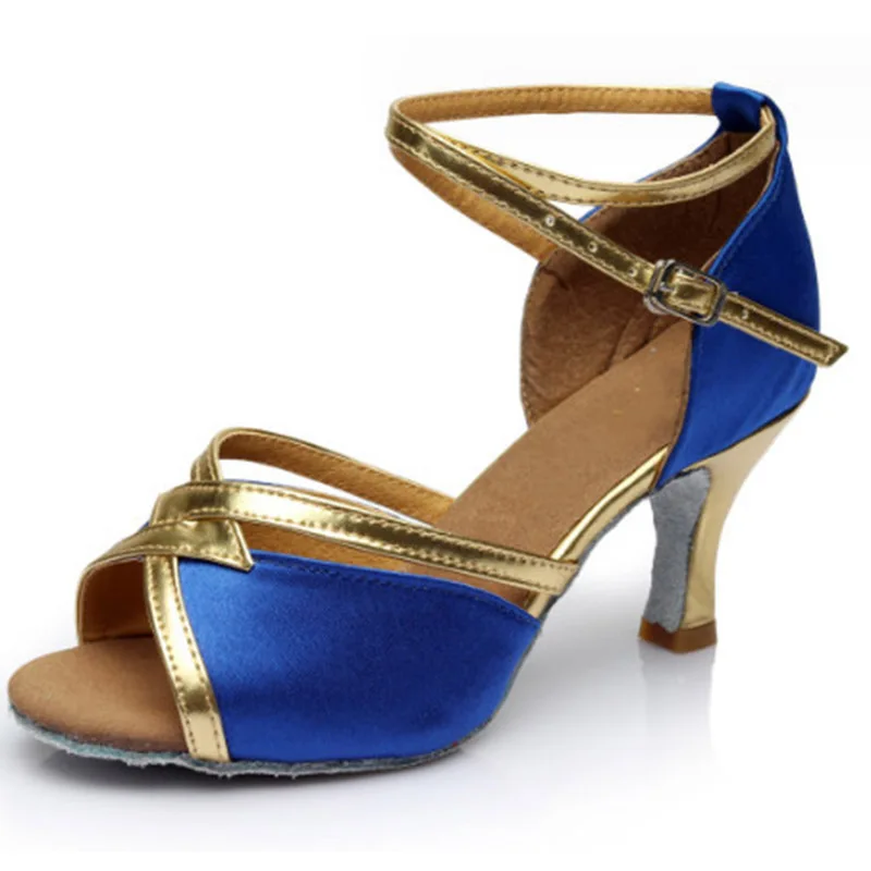 Sala da ballo Tango Scarpe da ballo latino per donna Stivali da ballo salsa latina Paty Samba Kizomba Scarpe da ballo Argento Oro Nero