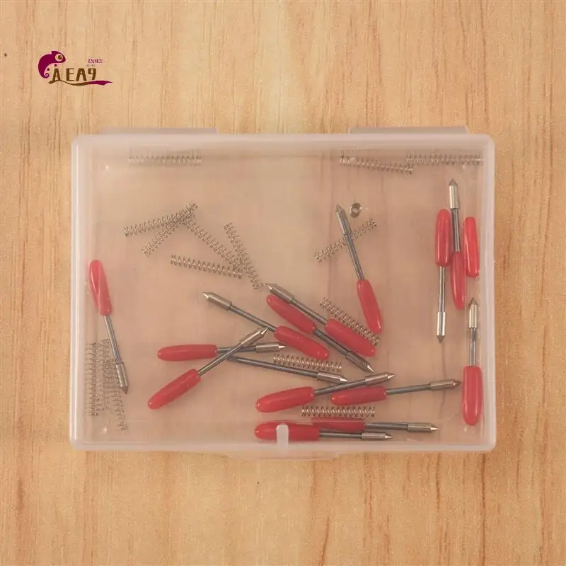 

AEA9-15Pcs 45Degree For Graphtec CB09 Vinyl Cutter Plotter Blades CB09U Silhouette Cameo Craftrobo Cutting Knife 45 Degree