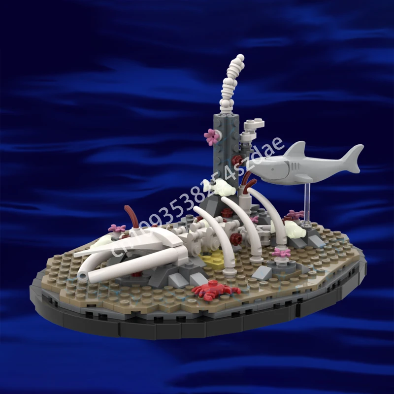 

399pcs MOC Whalefall Biomes Series Building Blocks Plastic Toy to Develop Patience and Concentration Christmas toy Gift