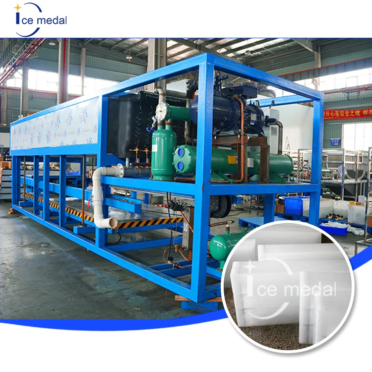 ICEMEDAL10ton 20ton Large Industry Seafood And Fish Preservation At Fishing Port Terminals Ice Block Machine