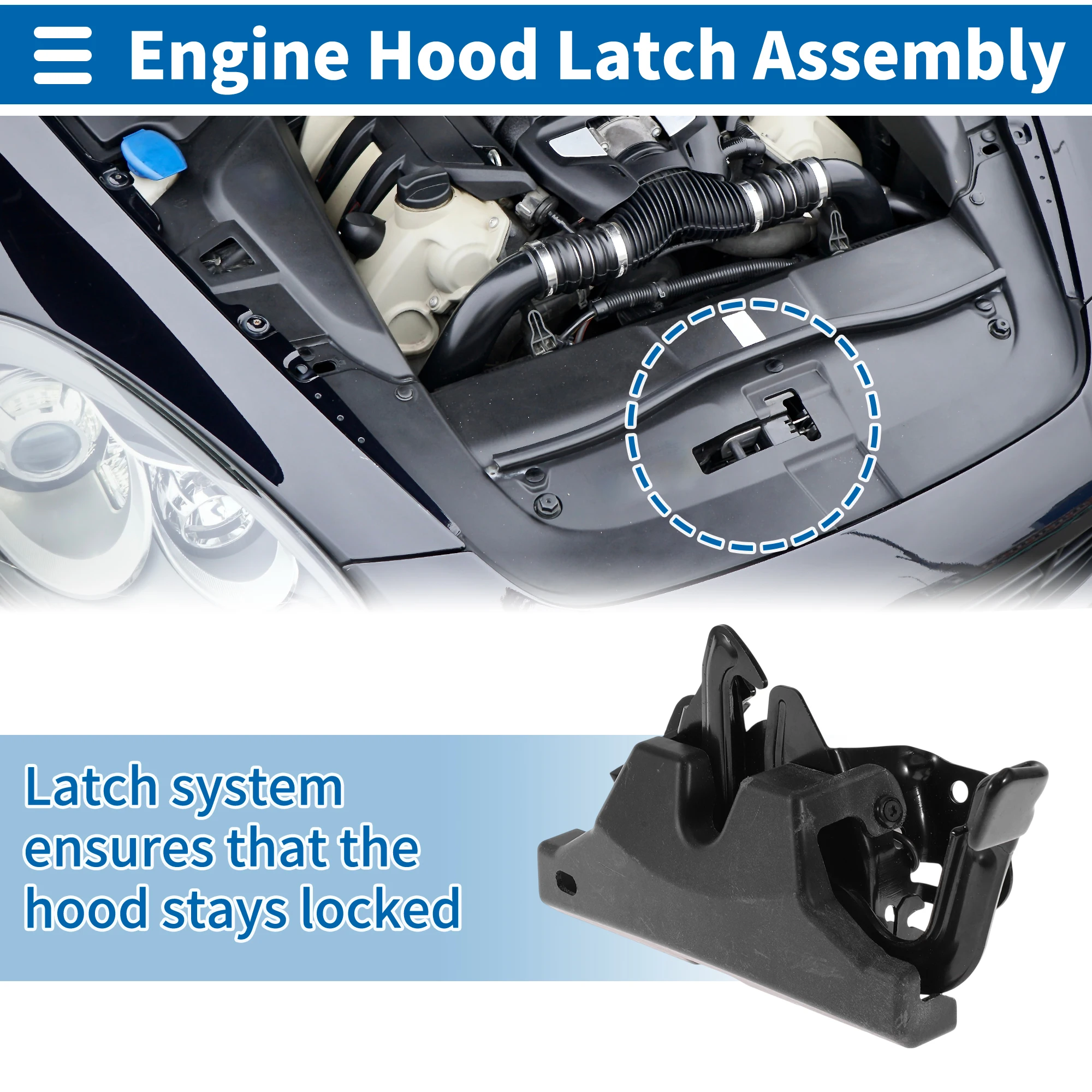 

UXCELL Hood Latch Assembly for Kia Optima 2016-2020 No.81130D4010 1 Pc