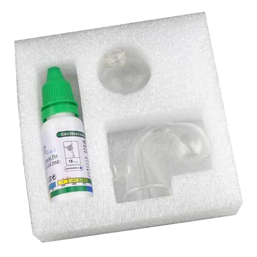 Aquarium CO2 Glass Drop Checker 15 Ml Monitor Liquids 115 X40mm