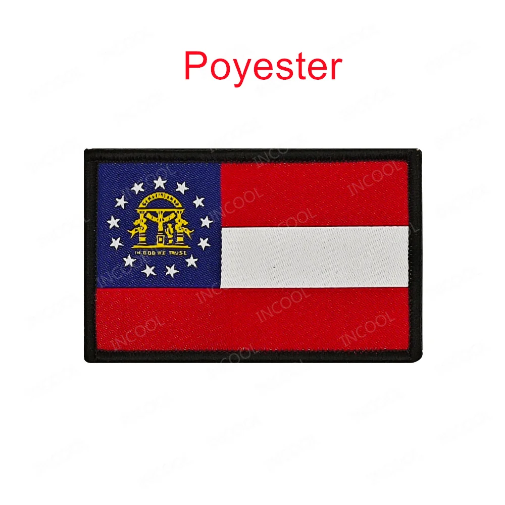 US American Flag Poyester Patches America California Texas Arizona Flag Appliqued Armband For Clothing Backpack Cap