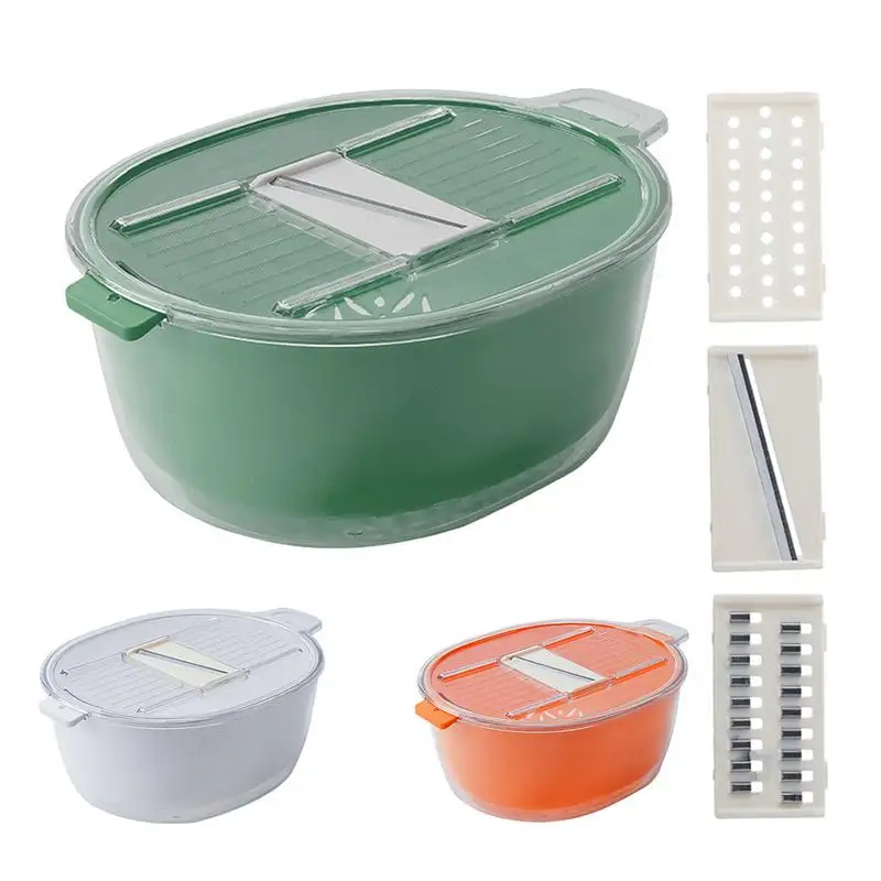 

Multifunction Vegetable Cutter with Drain Basket Fruits Washing Basket Foldable household slicer kitchen grater for Vegetables