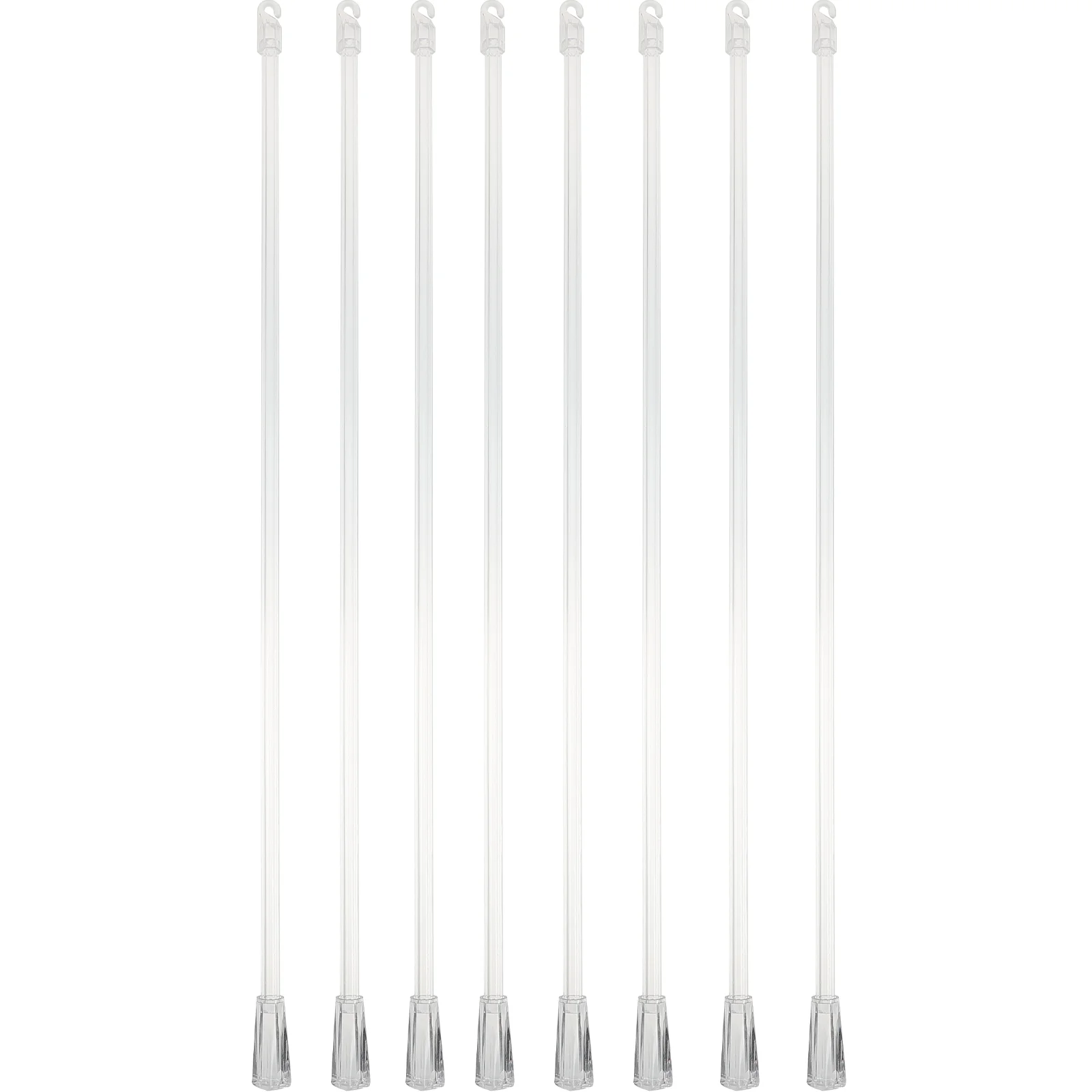 8 Pcs Venetian Blind Rod Wands Vertical Blinds Replacement Rods Automatic Stick Plastic