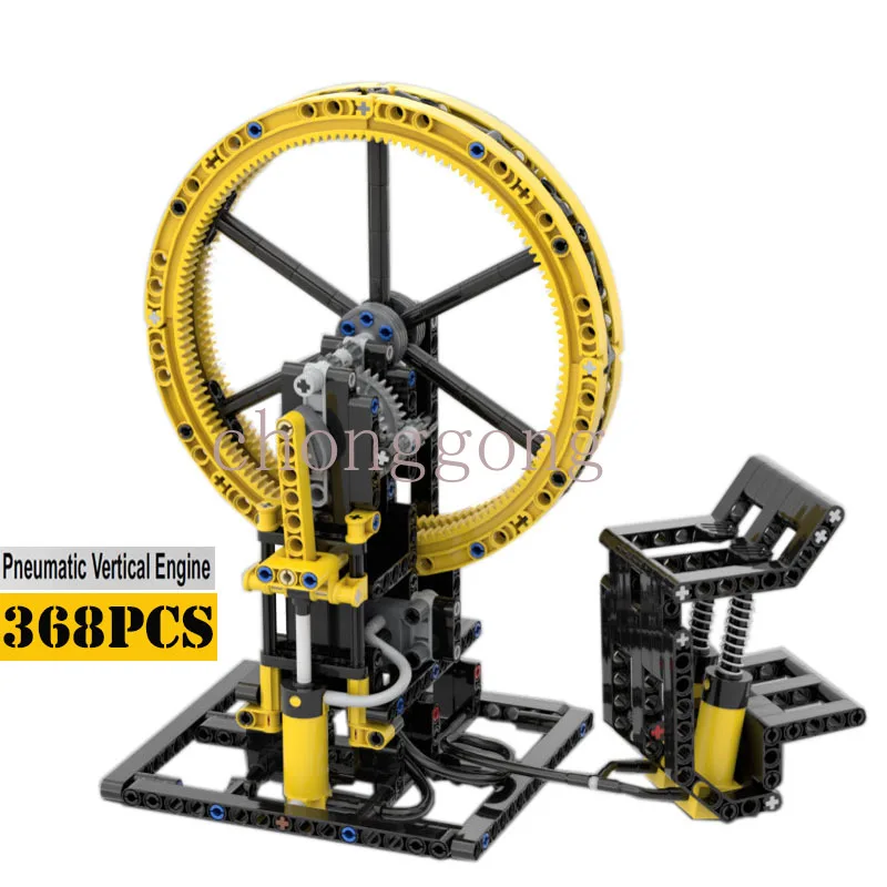 Nieuwe MOC-128169 Schakelloze Pneumatische Machine Motor Constructie Buiding Blok Speelgoed Voor Jongen Kit Bakstenen Kinderen Kind Verjaardagscadeau