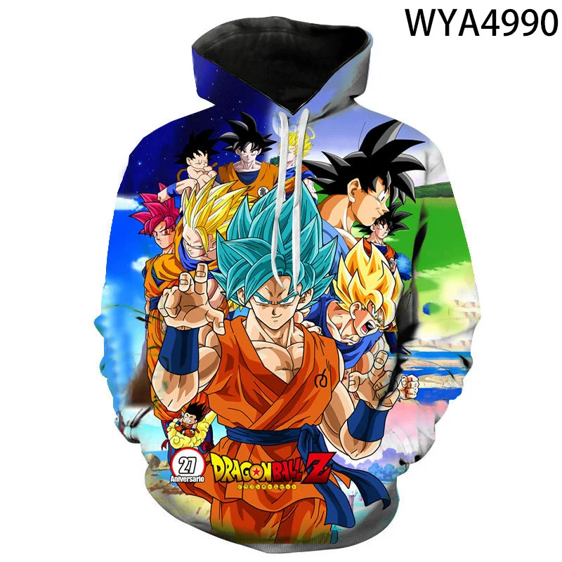 

Dragon Ball Cartoon Men Fashion Hoodie Comic Wukong 3D Printed Hoodies Boy Girl Children Casual Cool Tops Autumn Winter Clothes