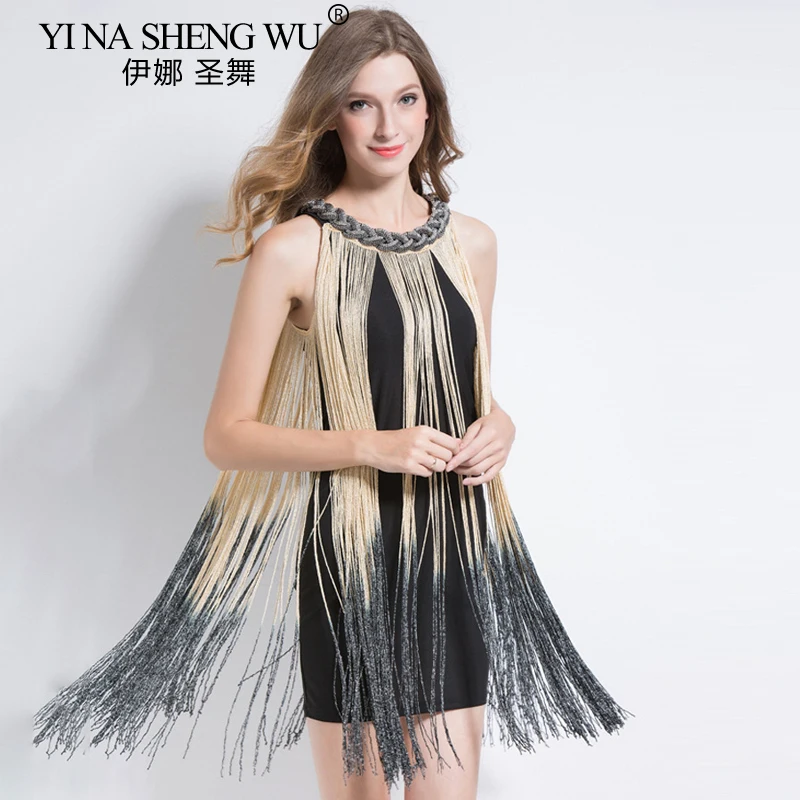 High Quality New Ballroom Dance Dress Fringe Latin Dance Costumes For Women Girls Sexy Salsa Dresses Tassel Latin Dance Skirt