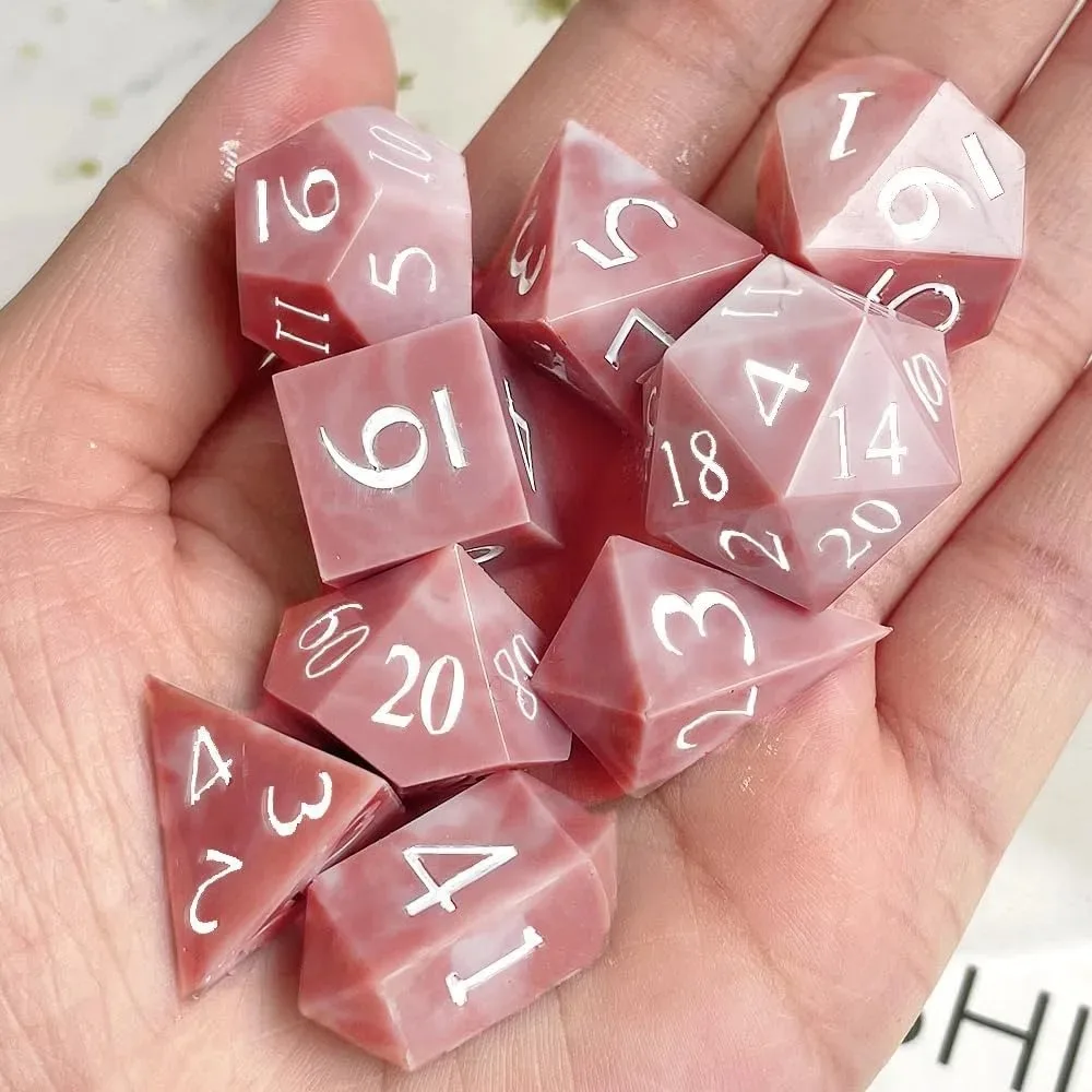 DIY DND قالب سيليكون النرد ذو الحافة الحادة لمدة 9 قطع من قوالب نرد الراتنج