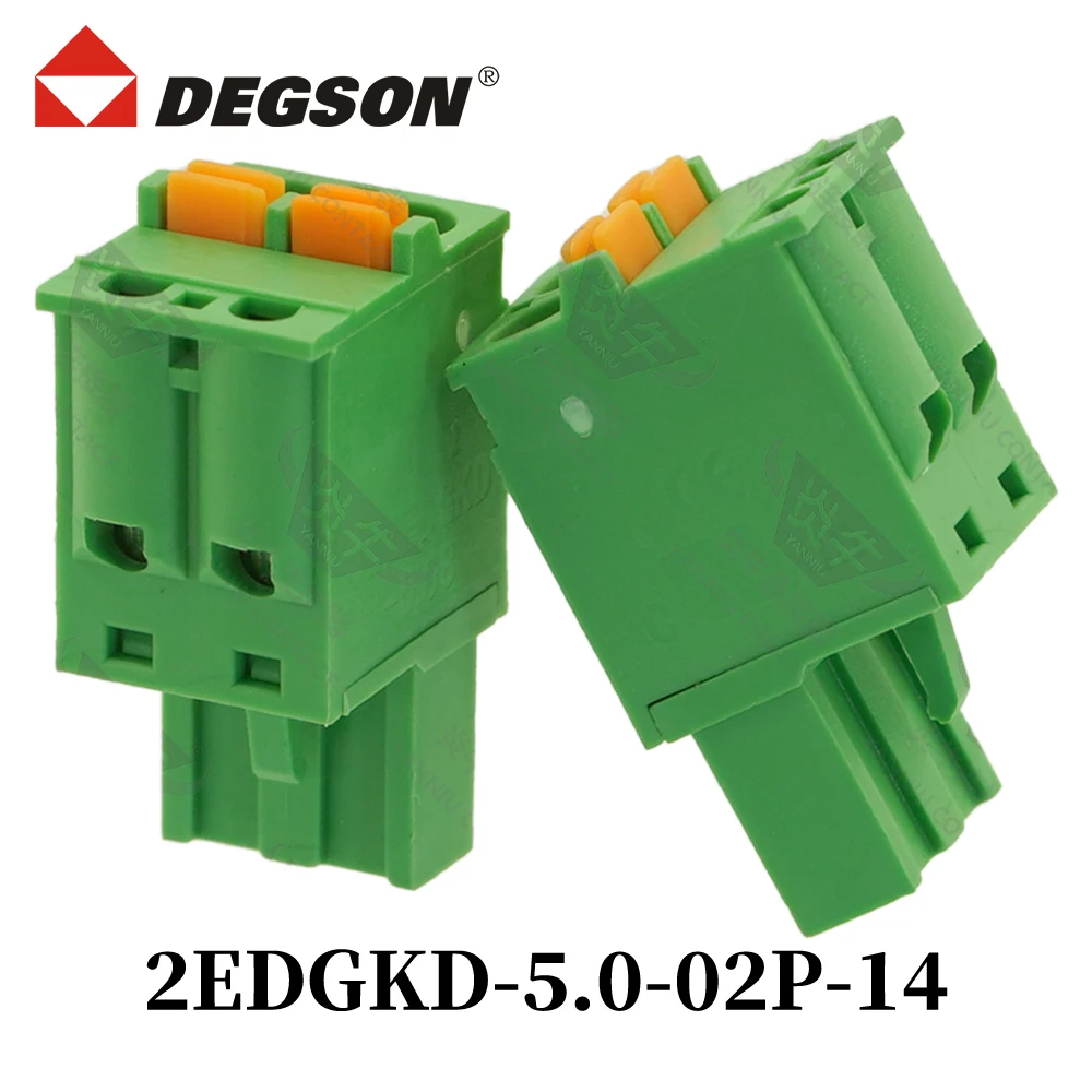 

10Pcs DEGSON 2EDGKD-5.0-04P-14-00ZH 2EDGKD-5.08 Pluggable PCB Terminal Block KF2EDGKD 2P~12P FKC2.5/3-ST-5.08 Phoenix Contact