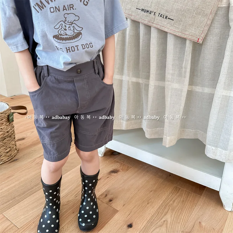 2026 Korean Kids Summer New Arrival Cargo Shorts | Korean Style Casual Short Pants for Boys & Girls Children