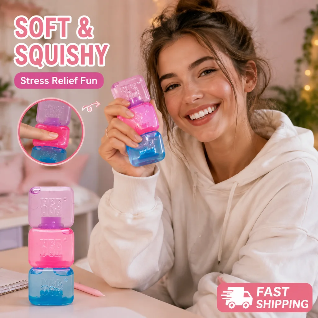 Fidget Cube Original - Schylling Needoh Squishy Ice Cube Stress
