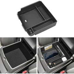 Center Console Organizer Compatible with Kia Carnival 2025 2024 2023 2022 Accessories Black ABS Plastic Material Armrest Seconda