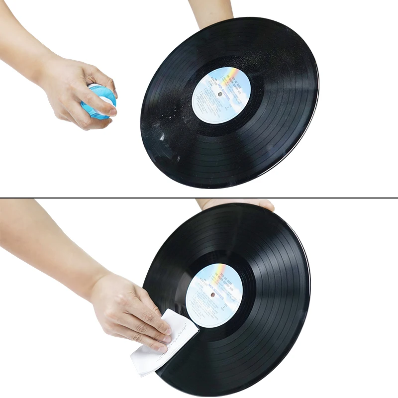 

Vinyl LP Record Professional Cleaner Cleaning Liquid, Dust Removal, Anti-static Spray, Dishwashing Water Flannel Cloth