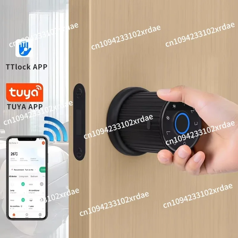 

Keyless Wifi Smart TTLock Remote Control Fingerprint Scanner Keypad Home Apartment Smart Door Lock