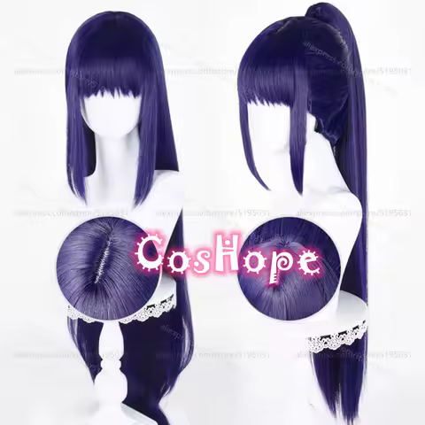 Fujisaki Nagihiko Cosplay Wig Long Fujisaki Nadeshiko Blue Purple Wig Cosplay Anime Cosplay Wigs Heat Resistant Synthetic Wigs